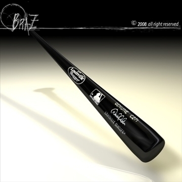 baseball bat 3 3d model 3ds dxf c4d obj 87813