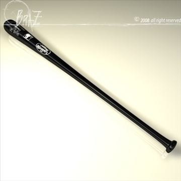 baseball bat 3 3d model 3ds dxf c4d obj 87814