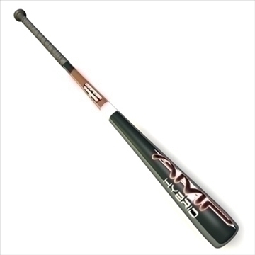 baseball bat 5 3d model 3ds dxf c4d obj 87805
