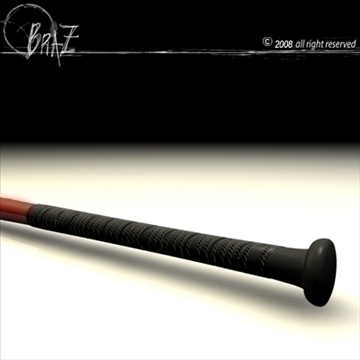 baseball bat 5 3d model 3ds dxf c4d obj 87808