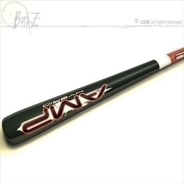 baseball bat 5 3d model 3ds dxf c4d obj 87809