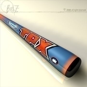 baseball bat 7 3d model 3ds dxf c4d obj 87828