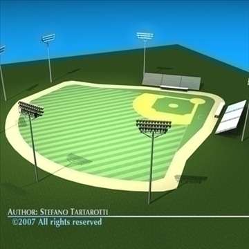 baseball field 3d model 3ds dxf c4d obj 85547