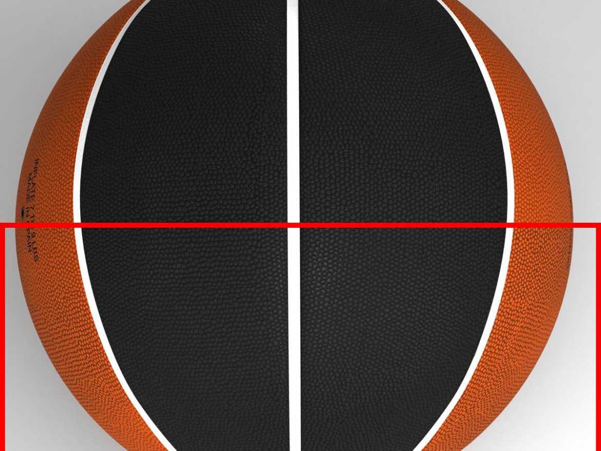 bicolor basketball ball 3d model 3ds max fbx c4d ma mb obj 164739