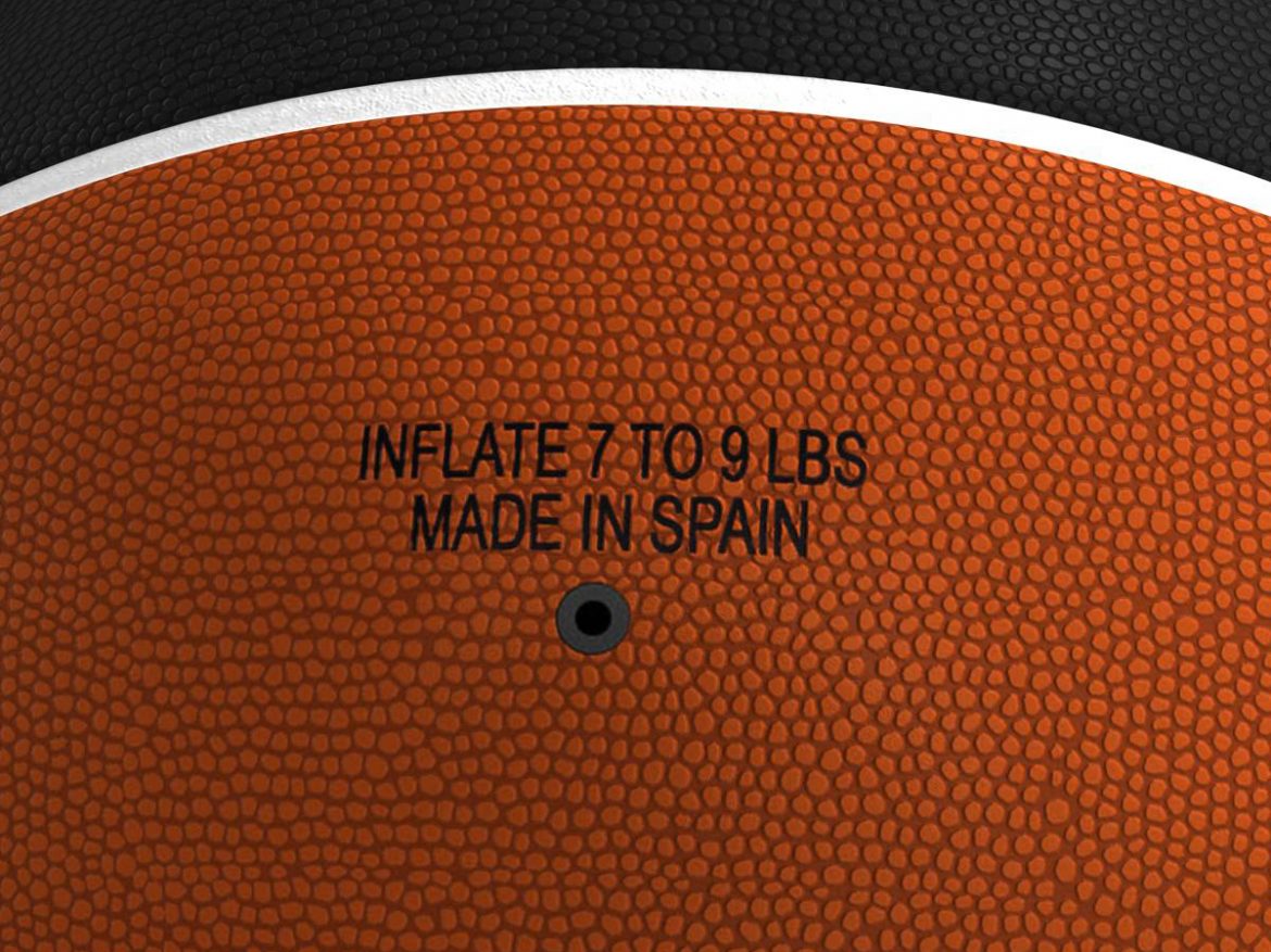 bicolor basketball ball 3d model 3ds max fbx c4d ma mb obj 164741