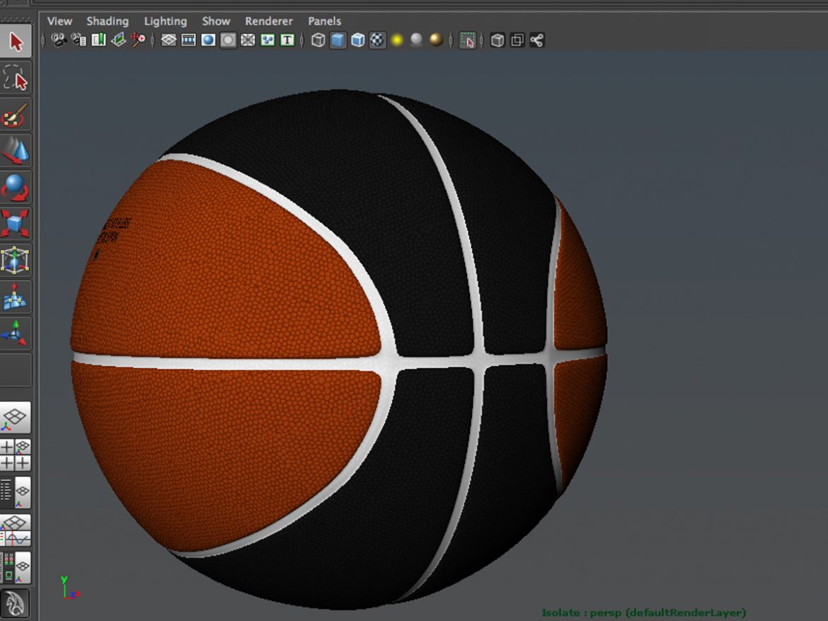 bicolor basketball ball 3d model 3ds max fbx c4d ma mb obj 164745