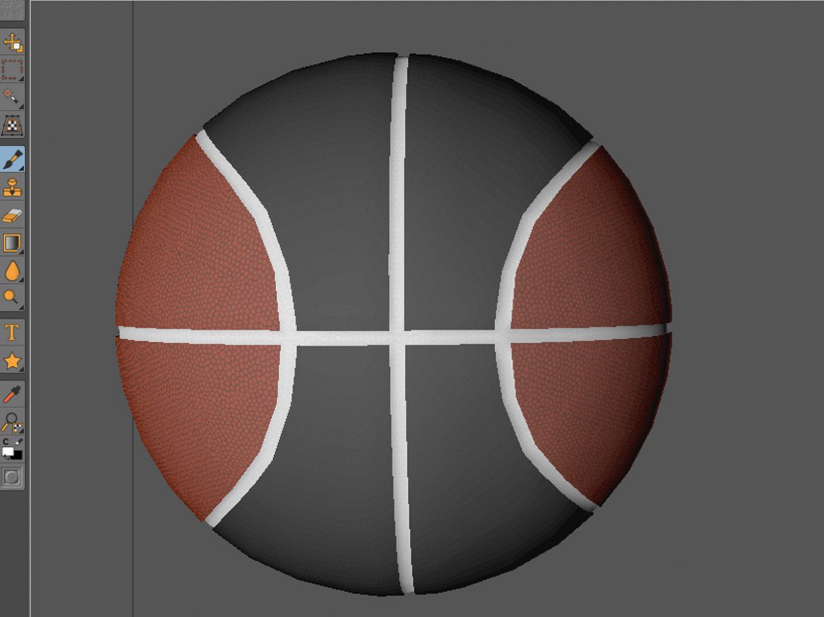 bicolor basketball ball 3d model 3ds max fbx c4d ma mb obj 164746