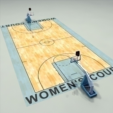 official basketball court women. 3d model 3ds max c4d ma mb other pz3 pp2 obj 95271
