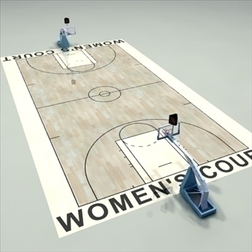official basketball court women. 3d model 3ds max c4d ma mb other pz3 pp2 obj 95272