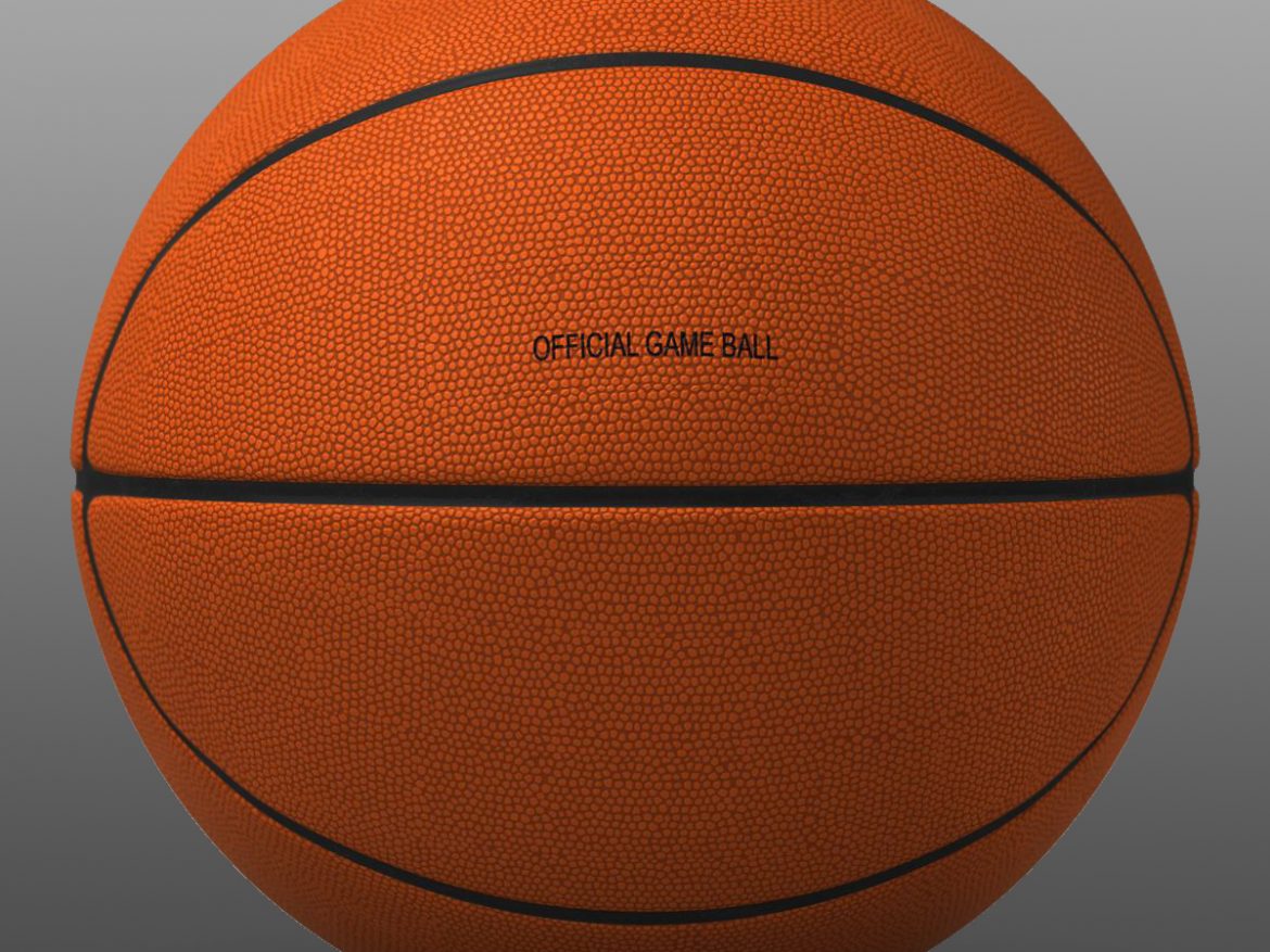 orange basketball ball 3d model 3ds max fbx c4d ma mb obj 164725