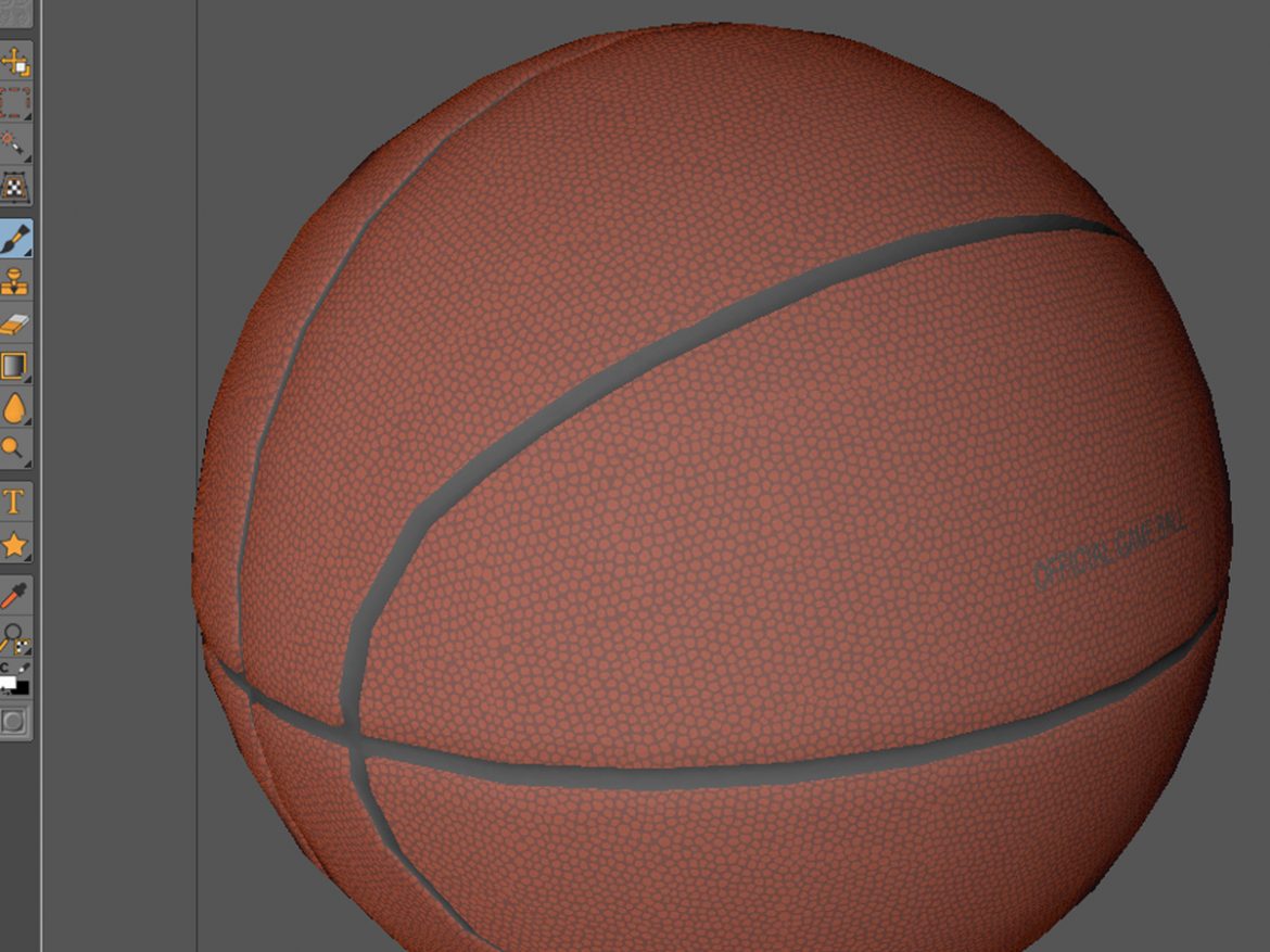 orange basketball ball 3d model 3ds max fbx c4d ma mb obj 164735