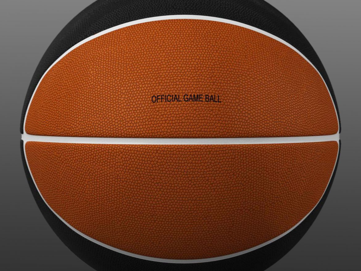 standard basketball ball 3d model 3ds max fbx c4d ma mb obj 164709