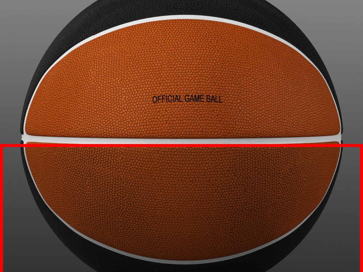 standard basketball ball 3d model 3ds max fbx c4d ma mb obj 164712