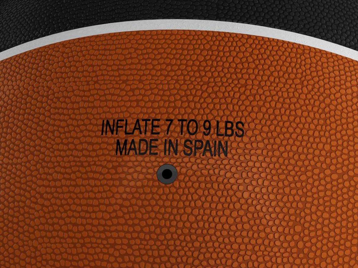standard basketball ball 3d model 3ds max fbx c4d ma mb obj 164718