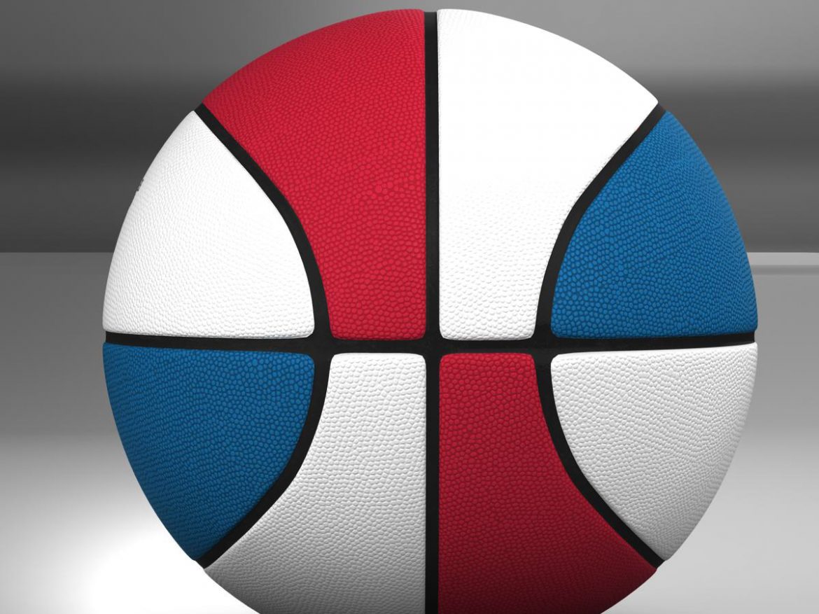 tricolor basketball ball 3d model 3ds max fbx c4d ma mb obj 164854