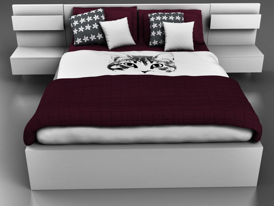 bed design 3d model 3ds max fbx ma mb obj 157298