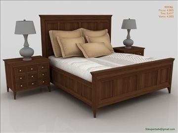 luxury low poly bed 3d model 3ds max fbx obj 106462