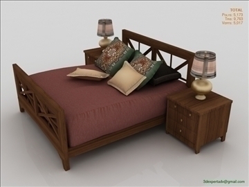 luxury low poly bed v2 3d model 3ds max fbx obj 106496