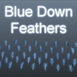 blue down feathers 001 3d model 3ds max obj 102478