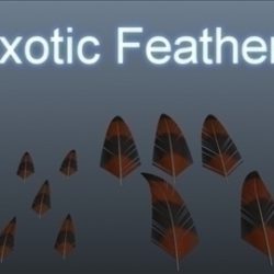 exotic feathers 001 3d model 3ds max obj 102506