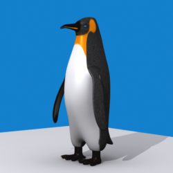 penguin emperor 3d model 3ds max fbx 150391