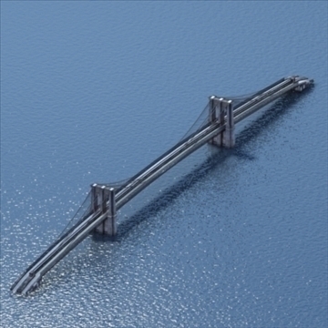 brooklyn bridge 3d model 3ds max lwo ma mb hrc xsi texture obj 110972