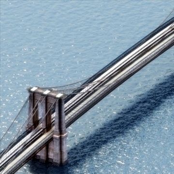 brooklyn bridge 3d model 3ds max lwo ma mb hrc xsi texture obj 110973