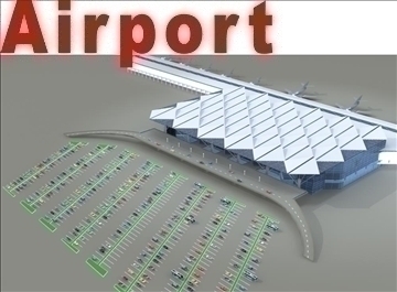 airport 03 3d model 3ds max 90754