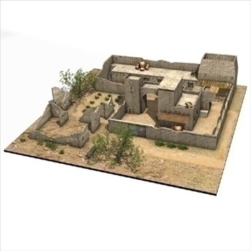 arab building 3d model 3ds c4d lwo obj 101659