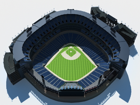 Baseball Stadium Arena 3d Model Flatpyramid