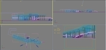 building 301 overpass 3d model 3ds max psd 96910