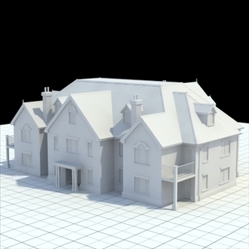 great manor 3d model 3ds blend lwo lxo obj 100036