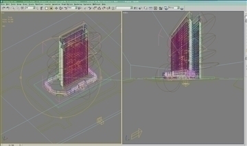 hi-tech skyscraper building 212 3d model 3ds max psd 92563