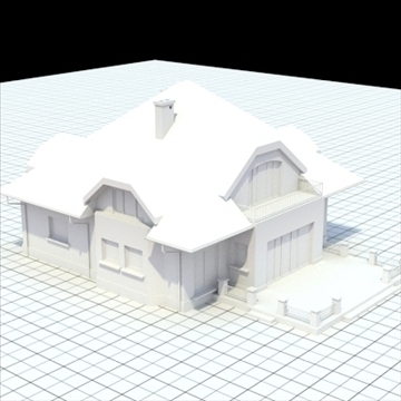 highly detailed single family house 16 3d model lwo lxo obj 105050