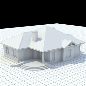 highly detailed single family house 6 3d model blend lwo lxo obj 102315