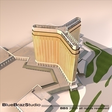 las vegas mandalay bay 3d model 3ds dxf c4d obj 97188