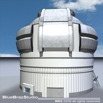 observatory 3d model 3ds dxf c4d obj 93227