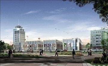 residential buildings 128 3d model 3ds max psd 90647