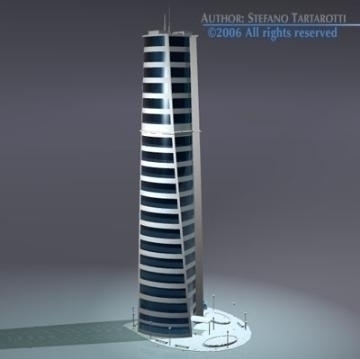 skyscraper building 3d model 3ds dxf obj other 78549