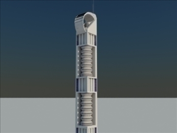 tower building 1 3d model max 93082