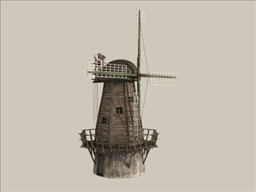 windmill v1 3d model 3ds max jpeg jpg lwo obj 80661