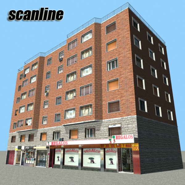 public building 102 two 3d model 3ds max fbx texture obj 157933