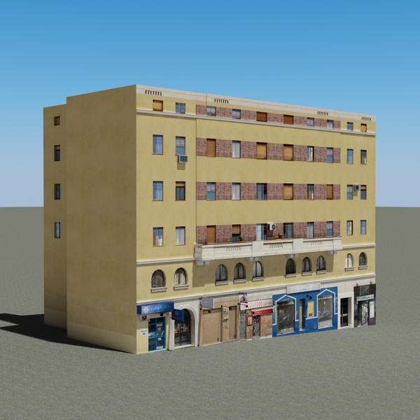 urban building 104 two 3d model 3ds max fbx texture obj 157981