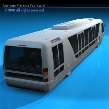 city bus v1 3d model 3ds dxf c4d obj 85695