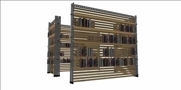 modular library 3d model max 106893