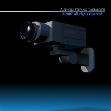 security camera 3d model 3ds dxf c4d obj 84994