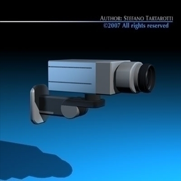 security camera 3d model 3ds dxf c4d obj 84997