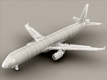 airbus a321 air france 3d model 3ds max obj 95552