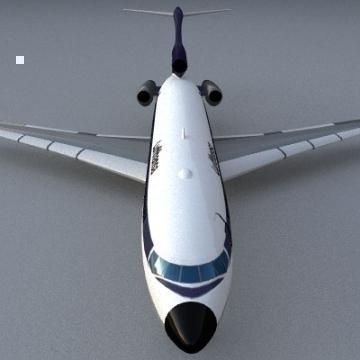 boeing 727 3d model 3ds lwo 78967