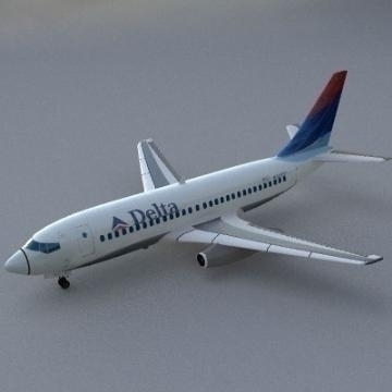boeing 737-200 3d model 3ds lwo 78960